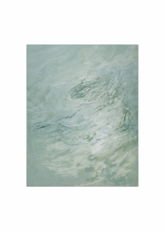 Textured green fabric swatch on a white background